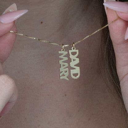 Multiple Vertical Name Necklace 5