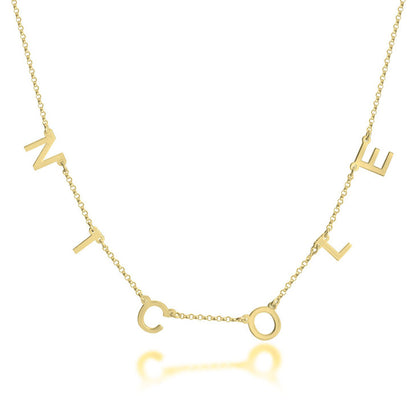 Dangling Mini Initial Name Necklace - Kerry Washington