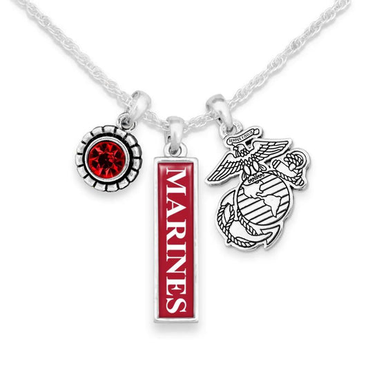 United States Marine Corp Charm Necklace