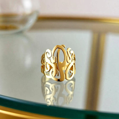 gold name ring