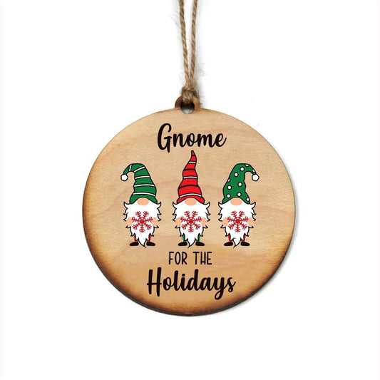 Gnome For the Holidays Christmas Ornaments