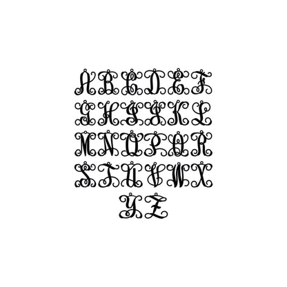 script initial font