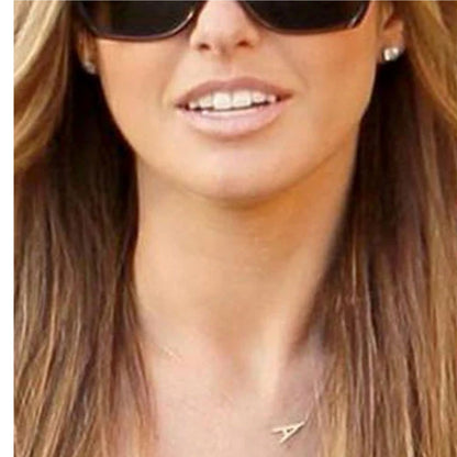 Sideways Initial Necklace-Audrina Patridge-Rope Chain