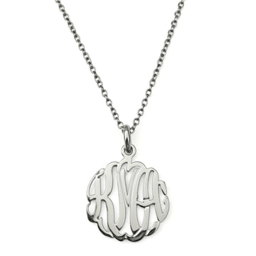 Sterling Silver Monogram Necklaces | Monogram Jewelry | Be Monogrammed