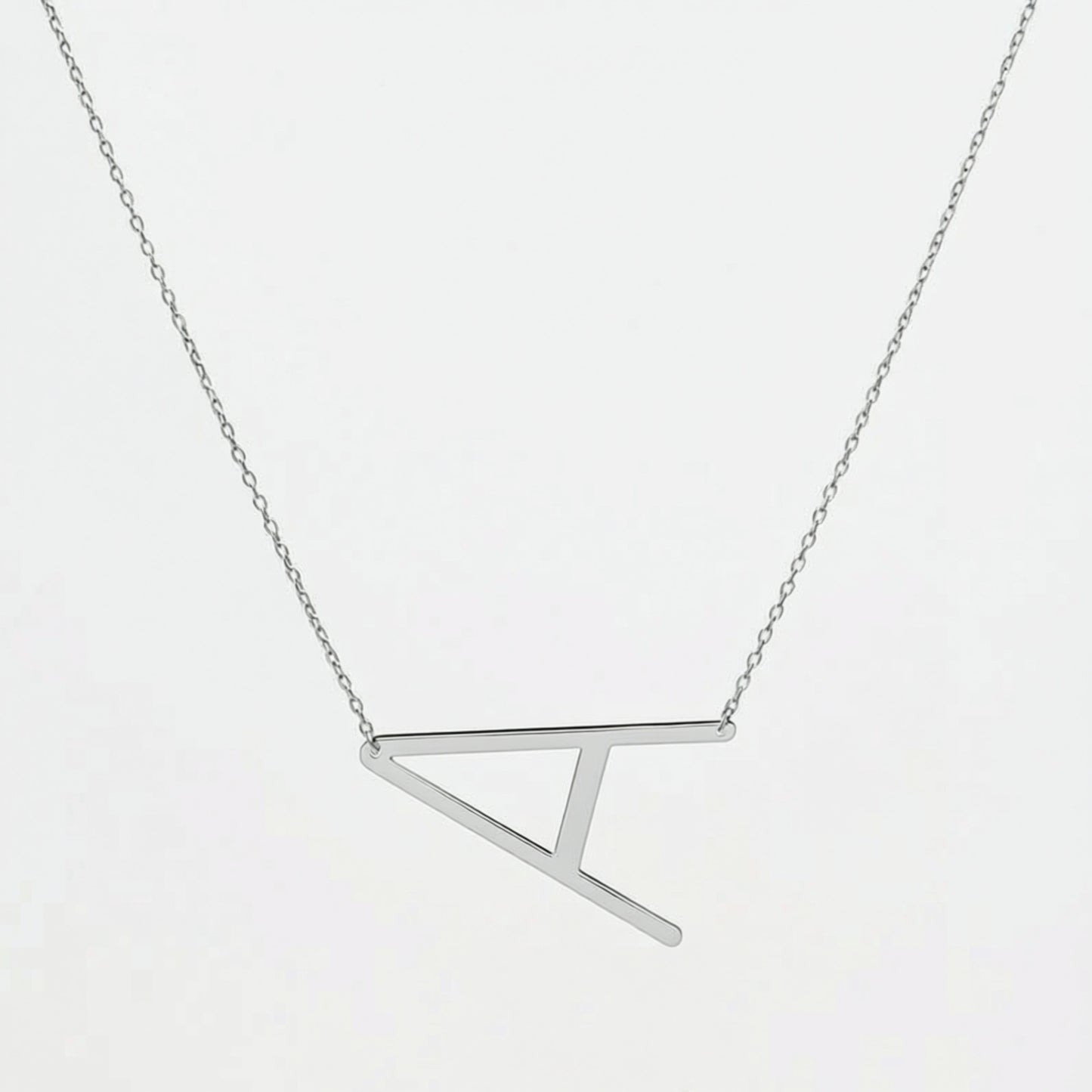 Extra Large Sideways Initial Necklace-Alexis / Schitt's Creek