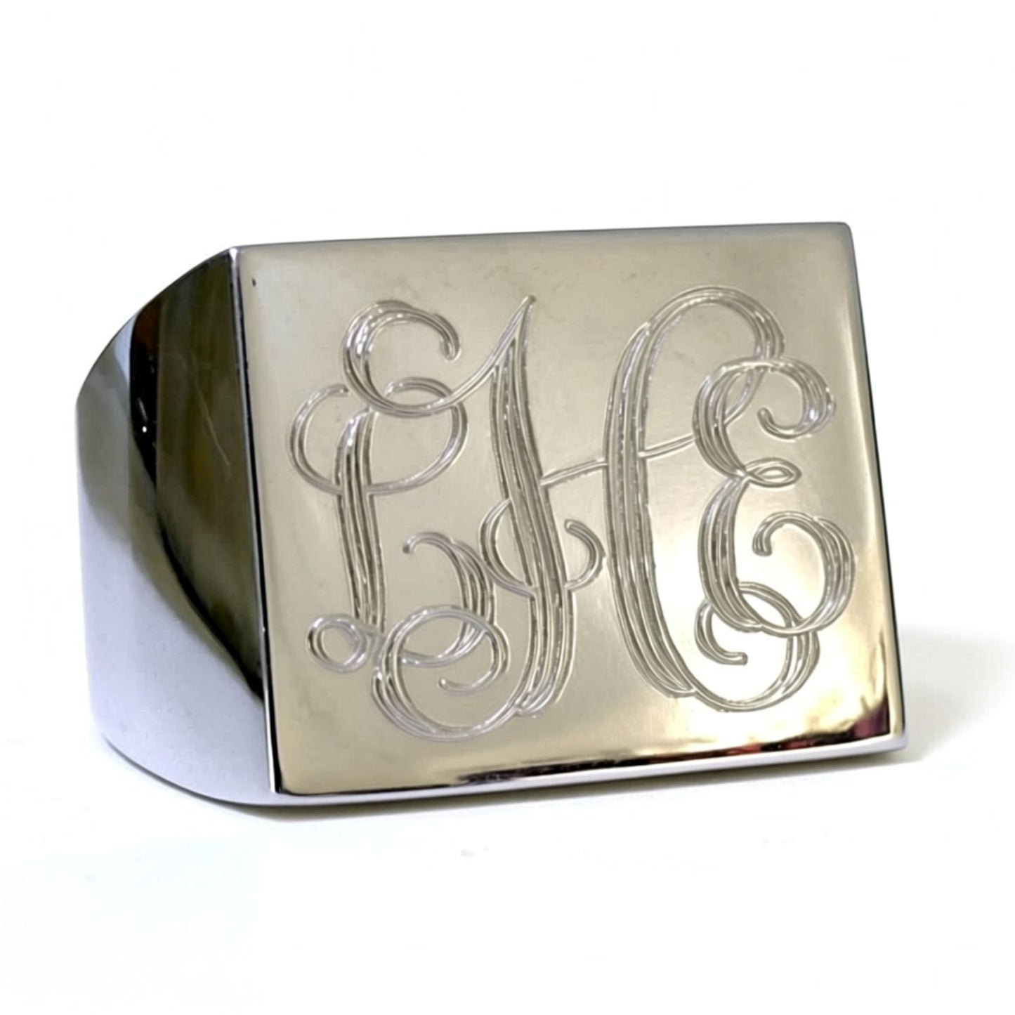 Monogram Rectangle Signet Ring
