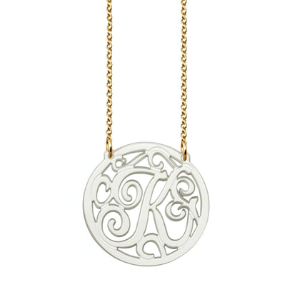 Acrylic Rimmed Initial Necklace The Today Show