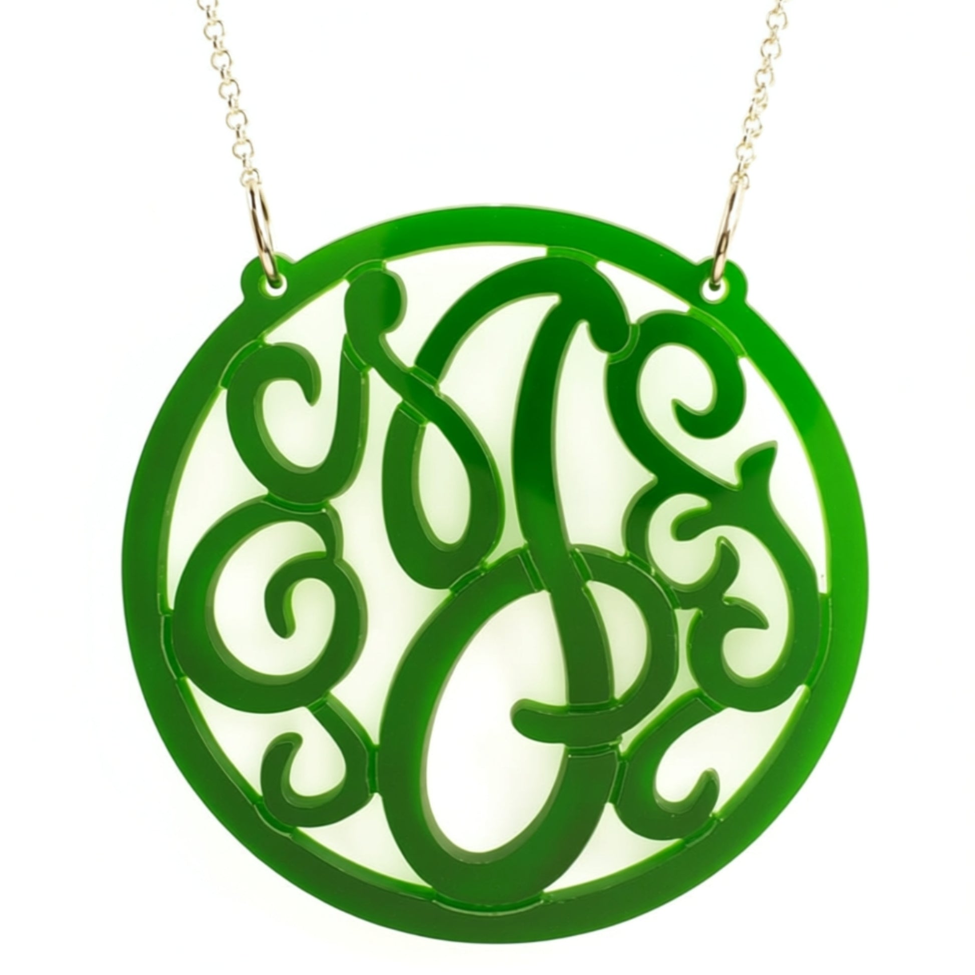 Acrylic Monogram Necklace As Seen On The Today Show