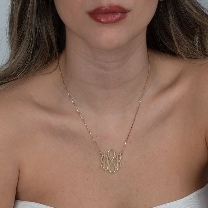 Two Initial Infinity Necklace 3