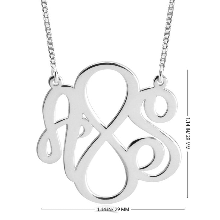 Two Initial Infinity Necklace 2