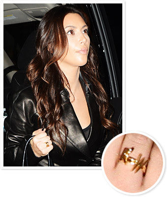 Kim kardashian initial rings