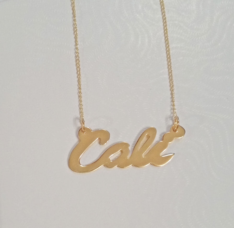 10K Gold Cursive Name Necklace 3