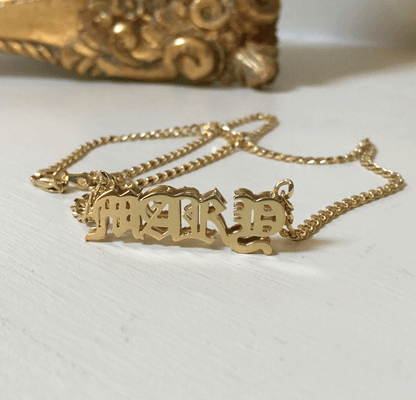 Personalized 3D Name Necklace - MARY
