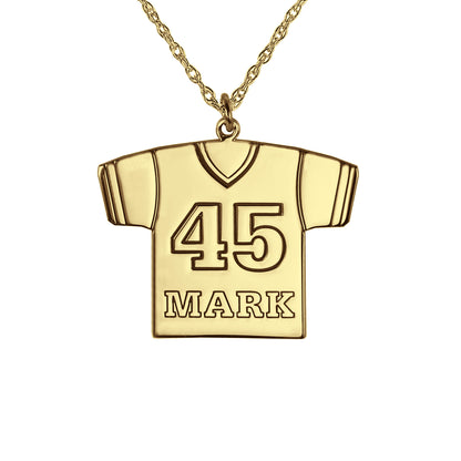Personalized Football Jersey Necklace