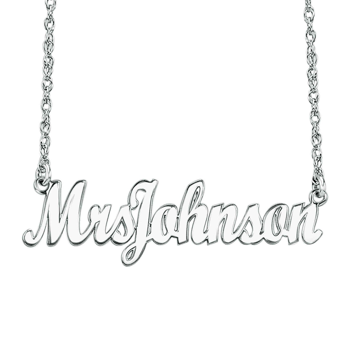 Personalized Mrs Name Necklace 2