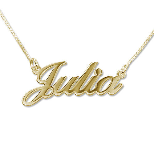 Small Classic Nameplate Necklace