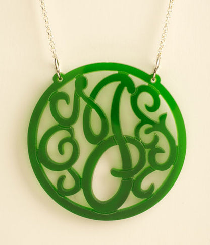 Acrylic Monogram Necklace As Seen On The Today Show