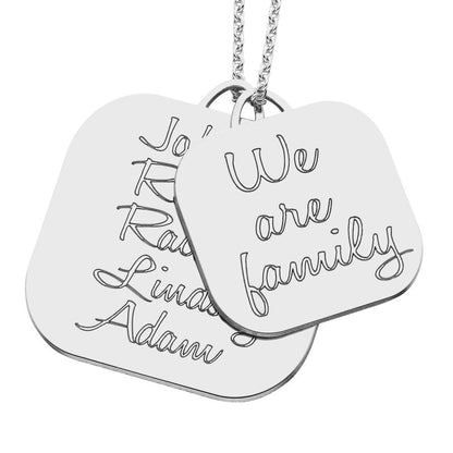 Personalized We Are Family Mothers Necklace Alternate 1