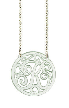 Acrylic Rimmed Initial Necklace The Today Show