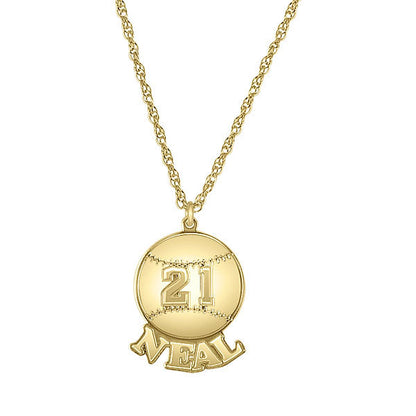 Personalized Baseball Necklace – Be Monogrammed