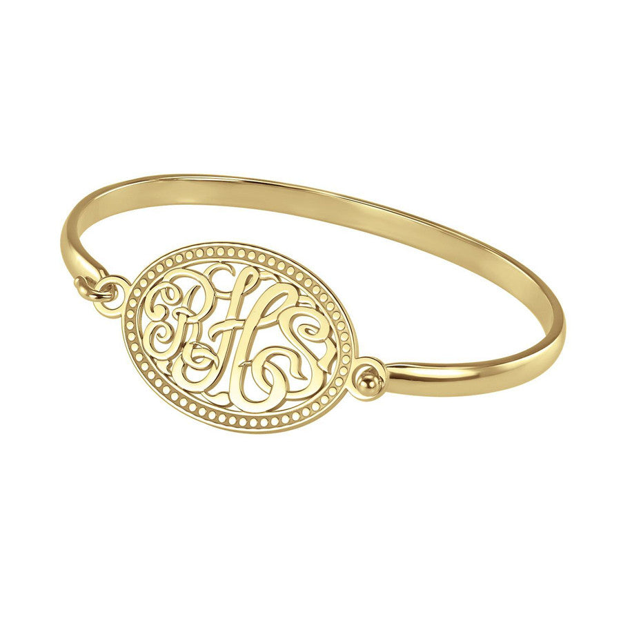 monogram bracelet gold
