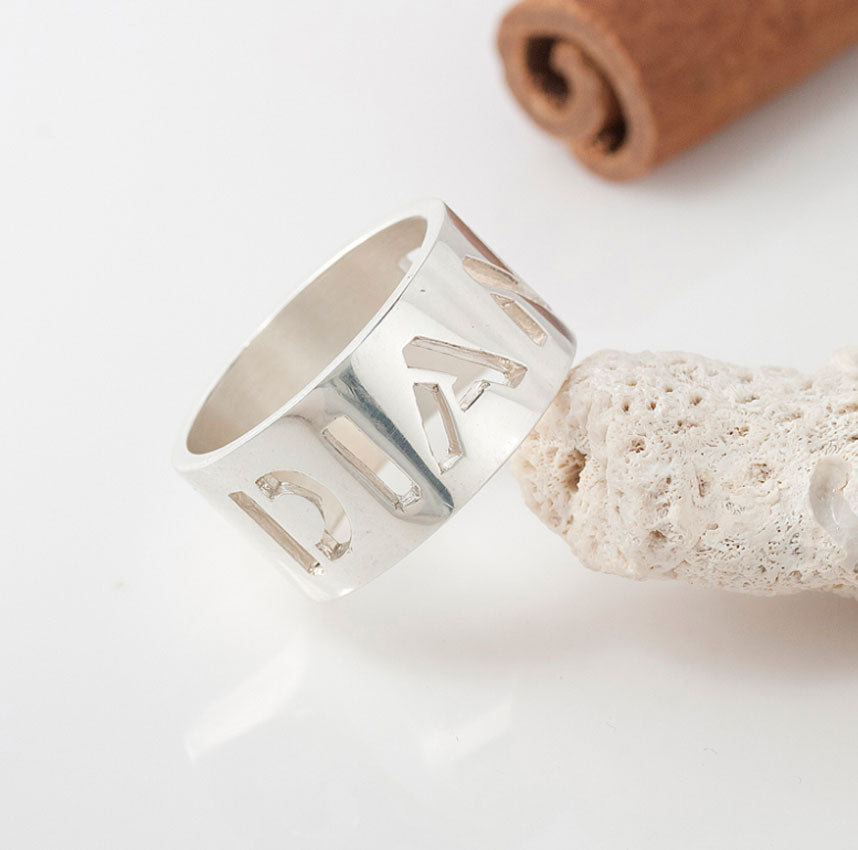 Sterling Silver Cut Out Ring 2