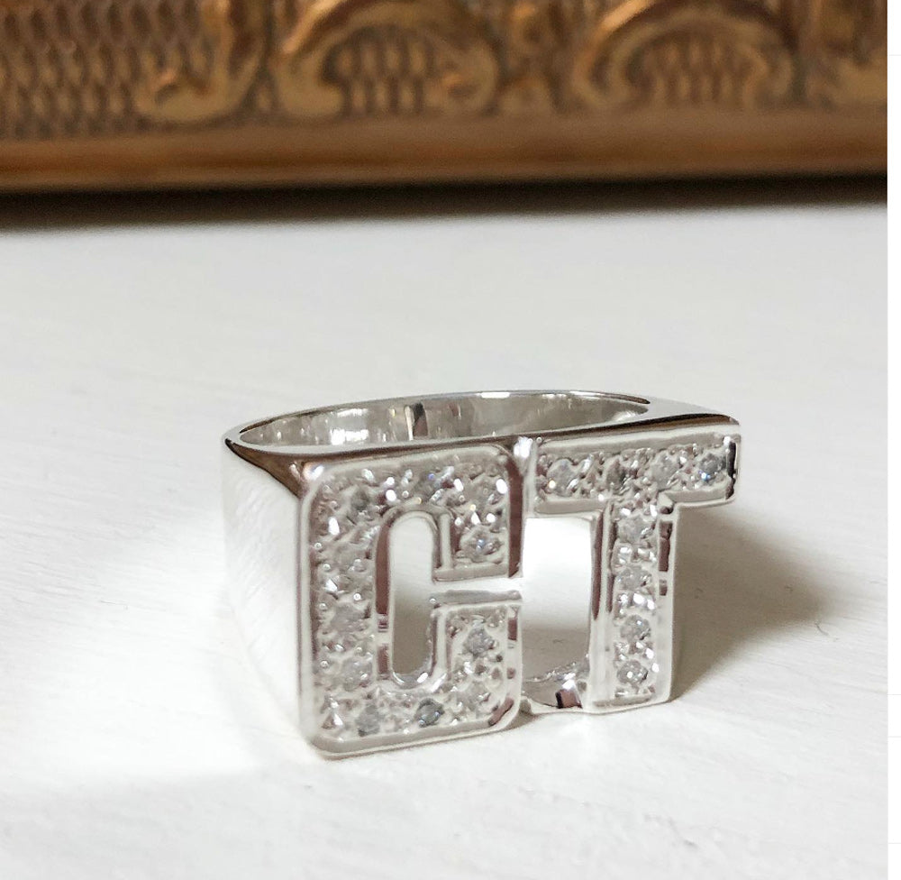 Large Block Diamond Initial Ring