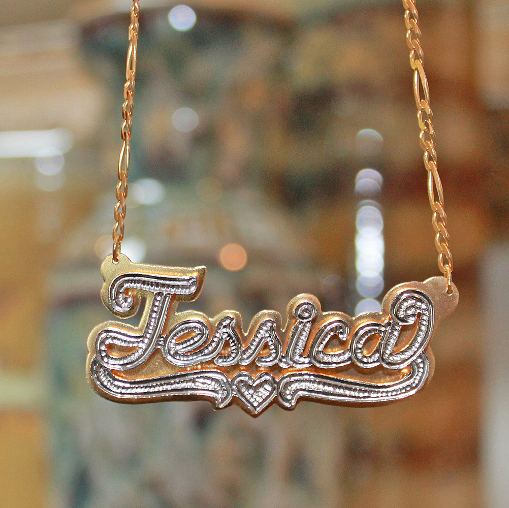 Hebrew Nameplate Necklace – Kimiya