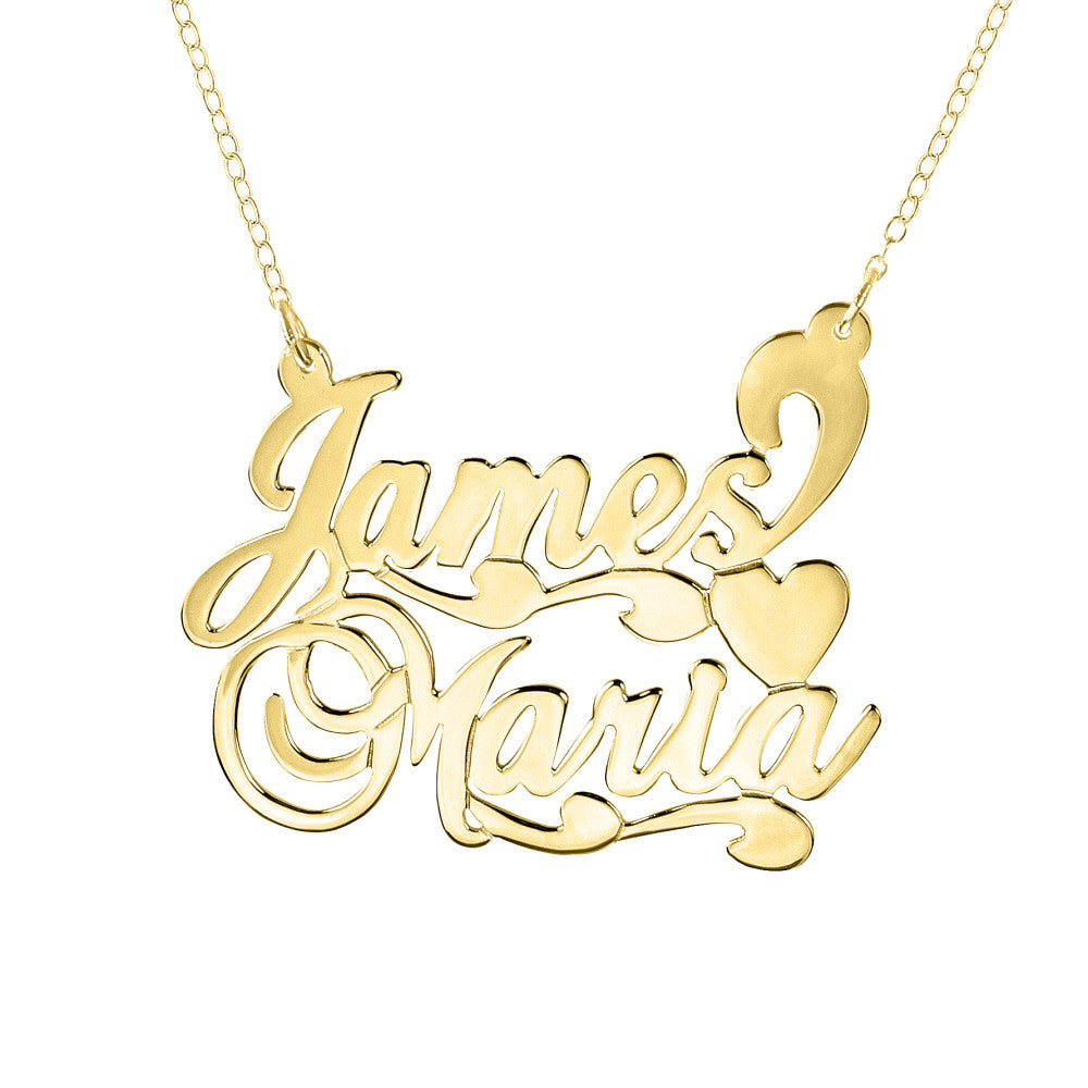 double nameplate necklace