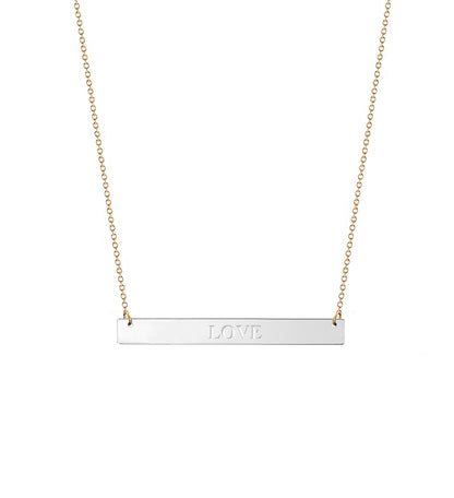 Personalized Engraved Bar Necklace 2