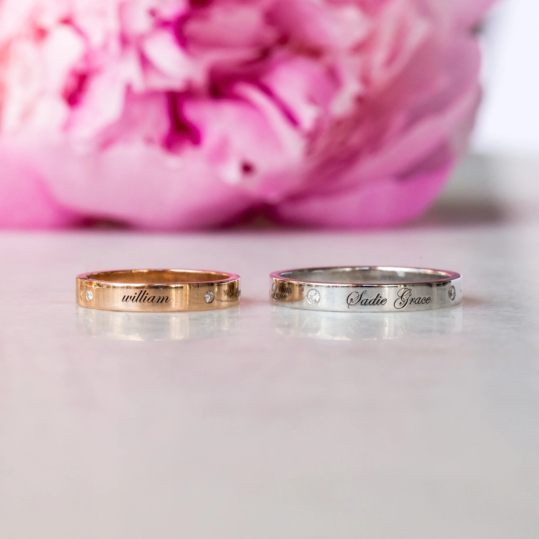 Wedding Rings : I Do Personalized Wedding Band Ring, 14K ...