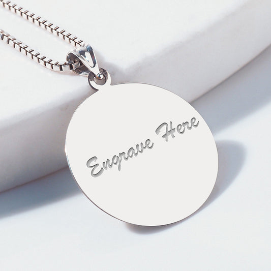 Back Engraving - Photo Pendant