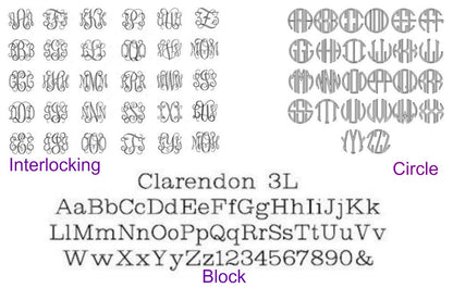 Square CZ Rimmed Monogram Ring 3