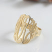 Tall Cutout Monogram Ring – Be Monogrammed