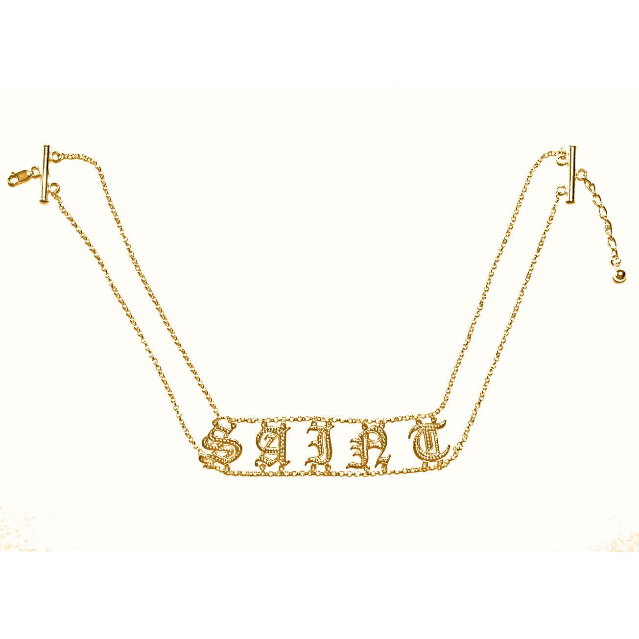gold name choker necklace