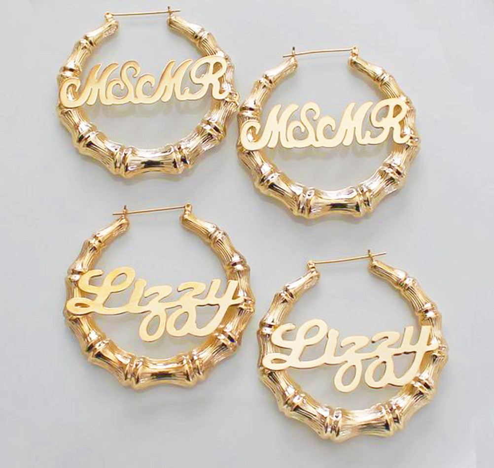 Cascading Wooden Hoop 24k Gold Plated Flower Earrings – CAROLINA DESOUZA