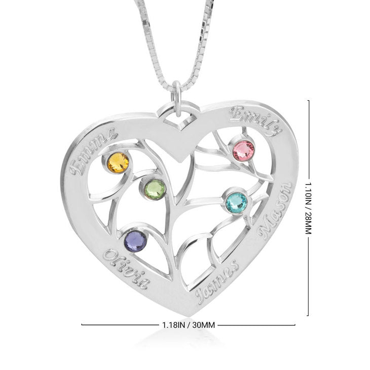 Personalized Stackable Birthstone Charm Necklace | Eve's Addiction