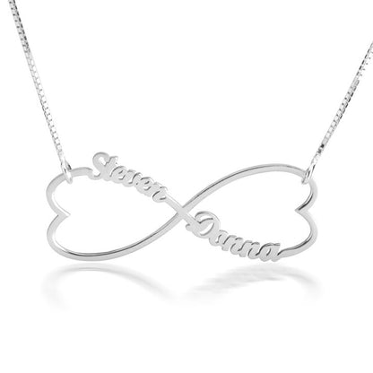 Personalized Heart Infinity Name Necklace 2