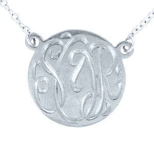 Sterling Silver Hand Engraved Necklace Split Chain Alternate 1