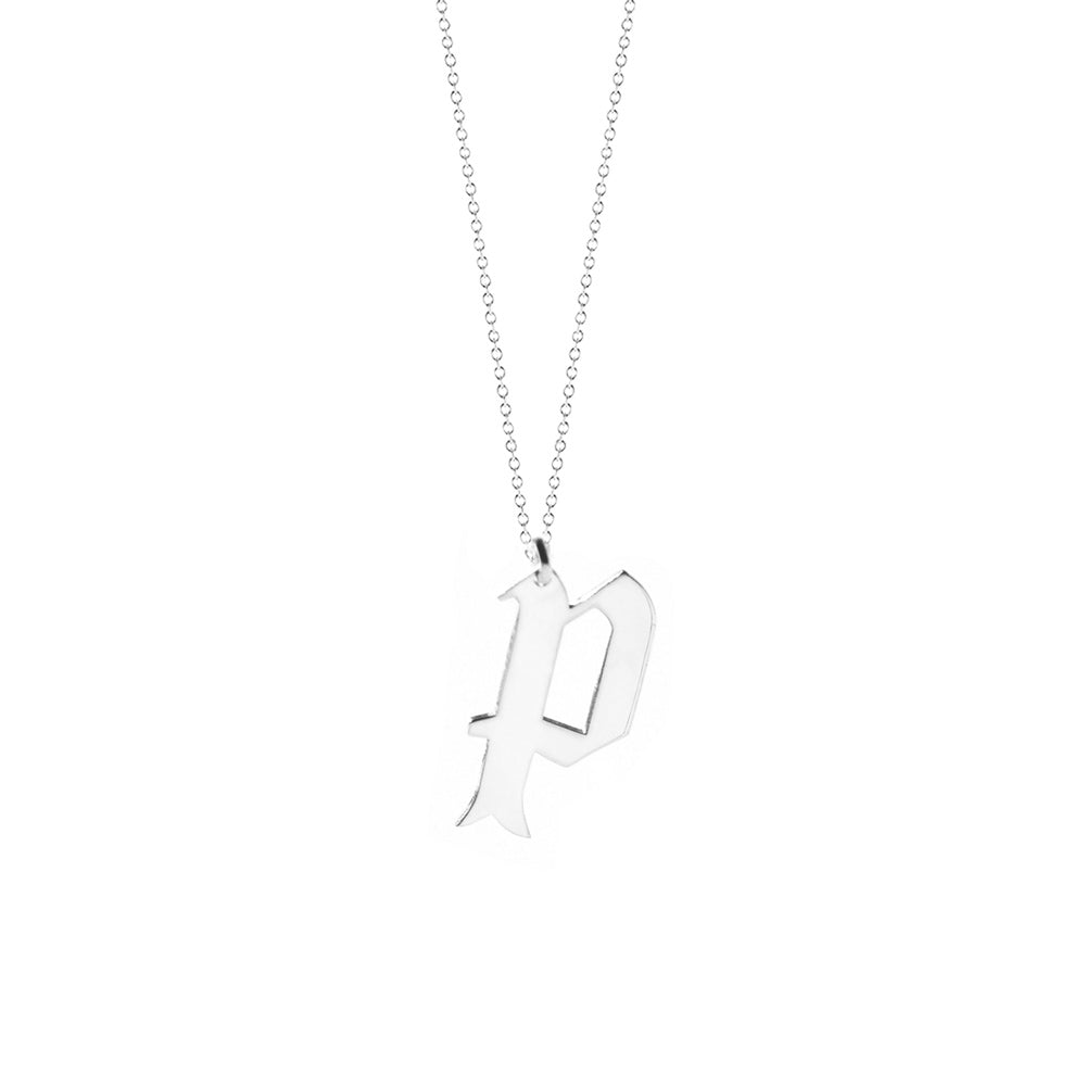 lowercase initial necklace