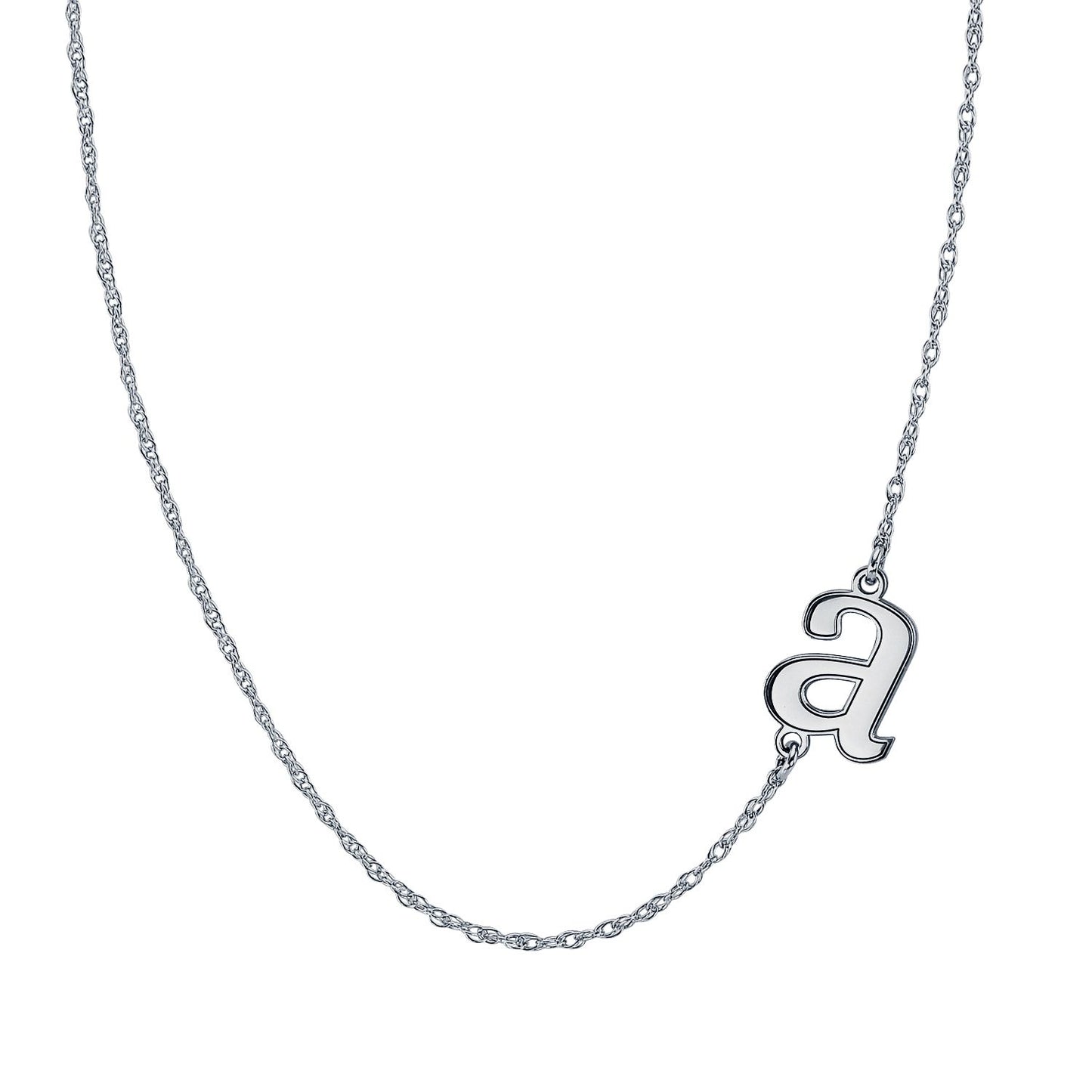 Lowercase Sideways Initial Necklace – Be Monogrammed