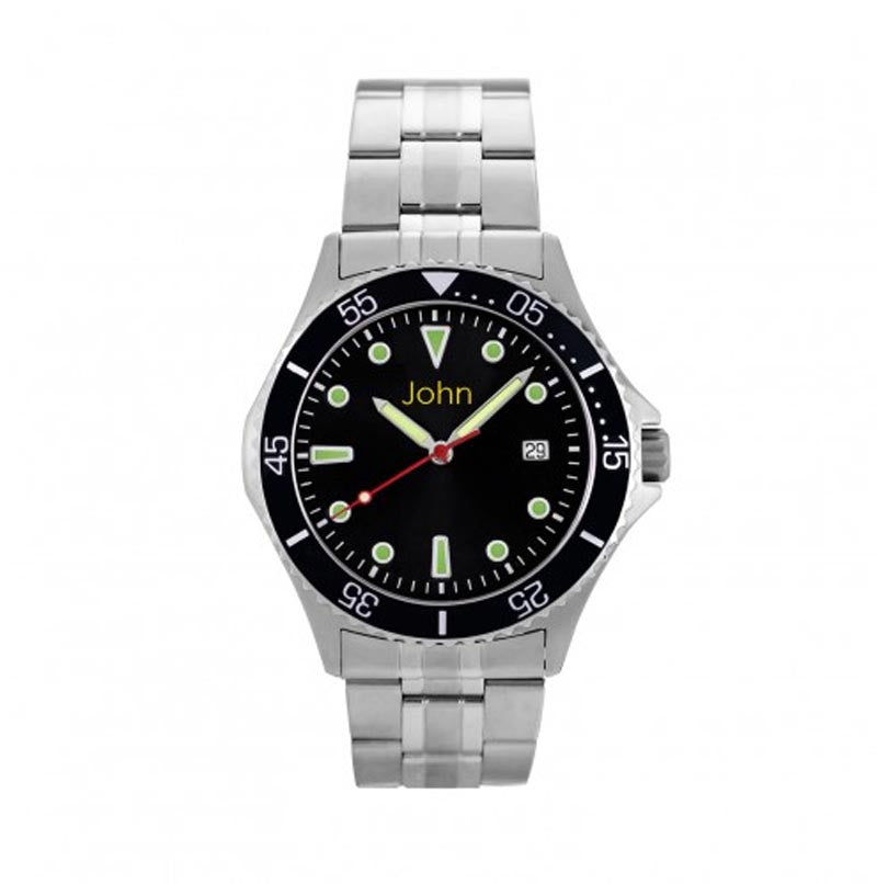 Personalized Mens Stainless Steel Watch