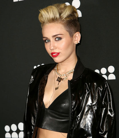 Miley Cyrus Gothic Initial Necklace