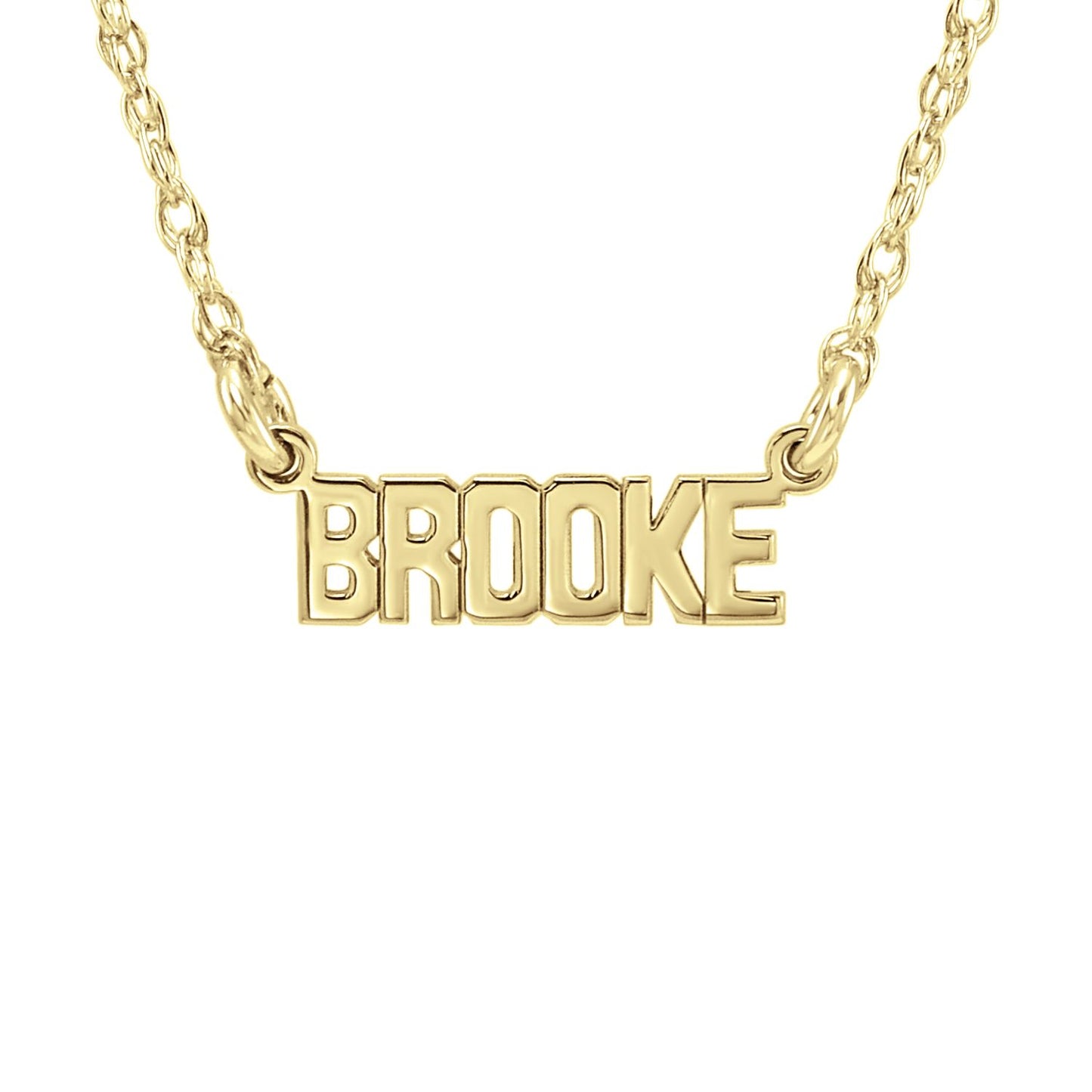 Mini Block Name Necklace - Khloe Kardashian