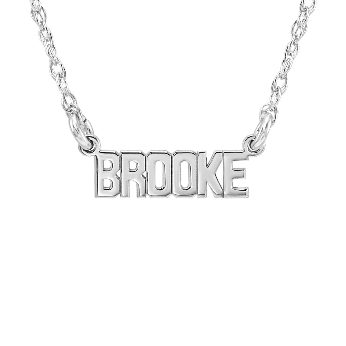 Mini Block Name Necklace - Khloe Kardashian 2