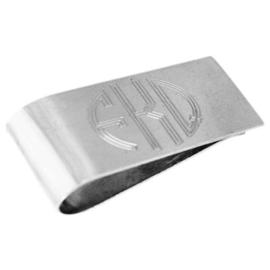 Sterling Silver Monogram Money Clip
