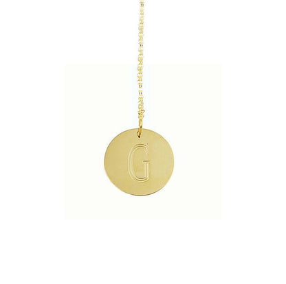 Engraved Gold Disc Necklace - Clare Crawley - Bachelorette