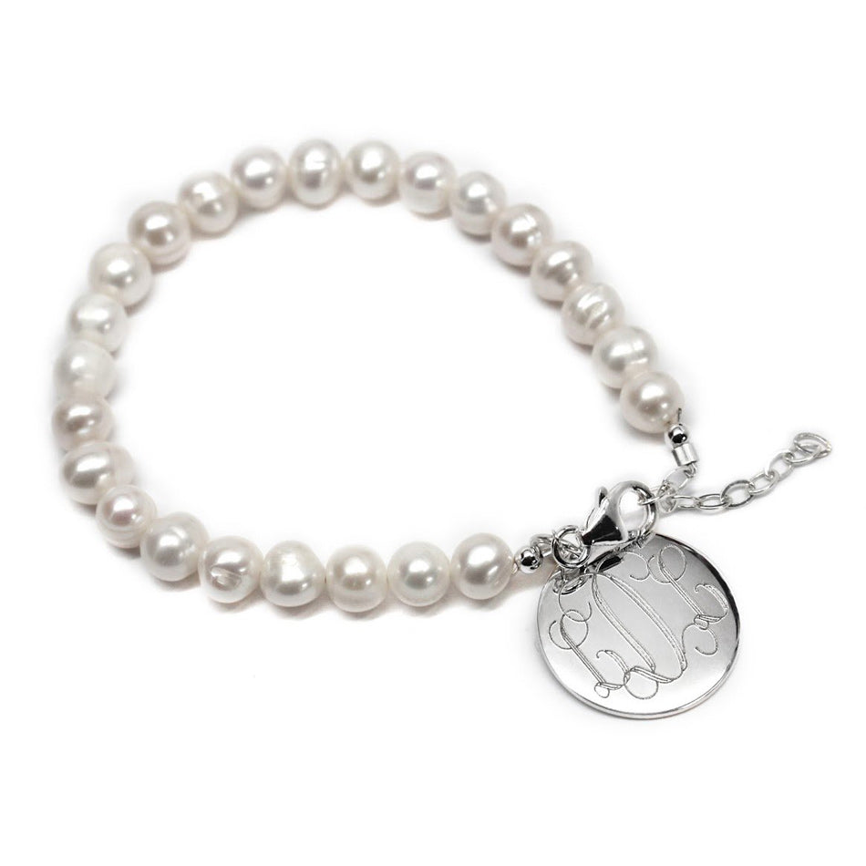 Pearl Monogram Bracelet