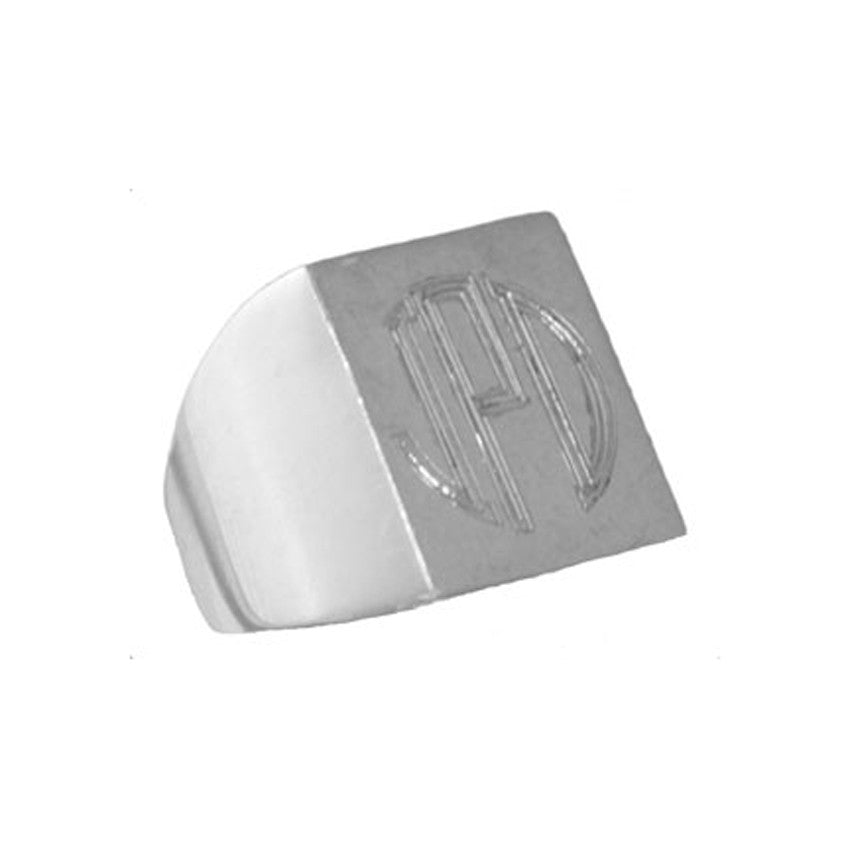 sterling silver monogram ring