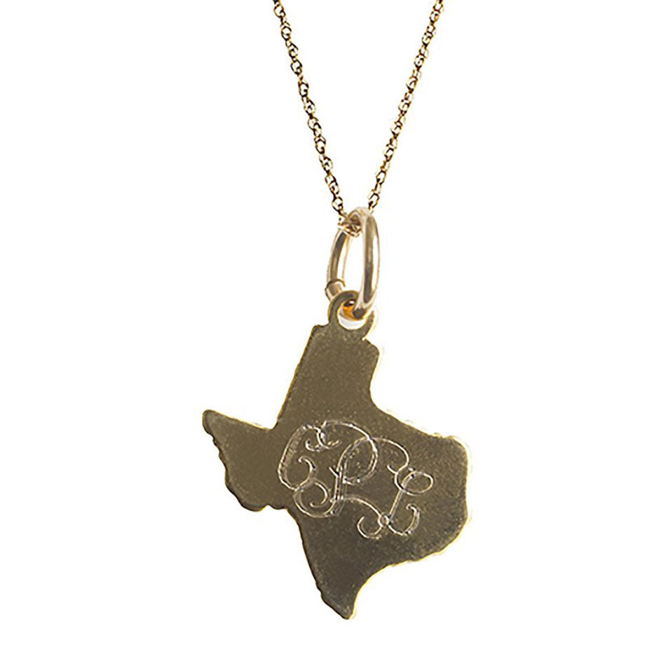 Personalized Monogram Texas Necklace